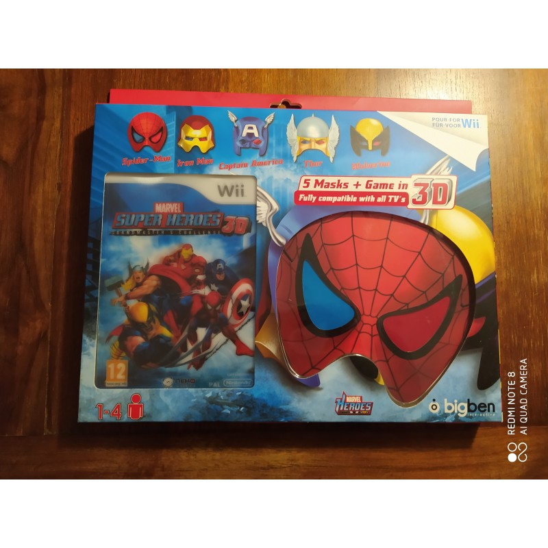 MARVEL SUPER HEROES 3D +5 máscaras Nintendo Wii - A Estrenar