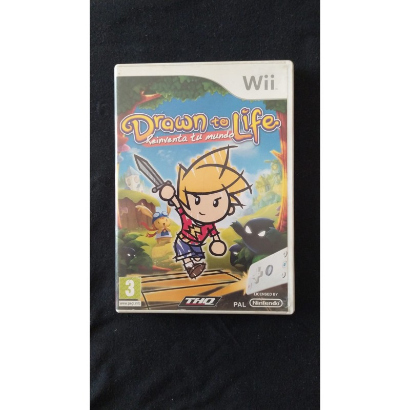 DRAWN TO LIFE Reinventa tu mundo Nintendo Wii - usado, completo