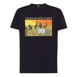 Camiseta humor friki viviremos una aventura